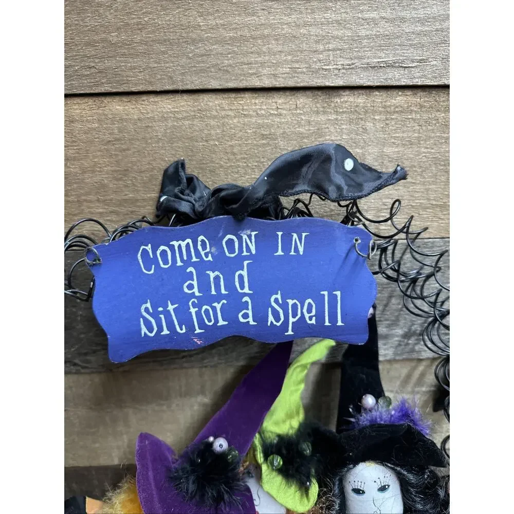 Witches Halloween Wreath 14”